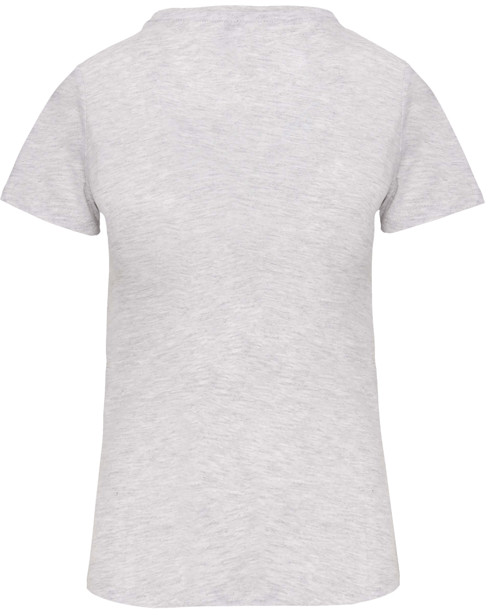 T-Shirt Col Rond Bio 150Gr Femme | 100% Coton Bio | Impression Et Broderie Ash Heather