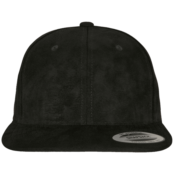 Snapback Kappe Aus Wildleder-Imitat black