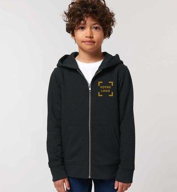 Sudadera Cremallera con Capucha Infantil MINI RUNNER para personalizar Sudadera Cremallera con Capucha Infantil MINI RUNNER para personalizar