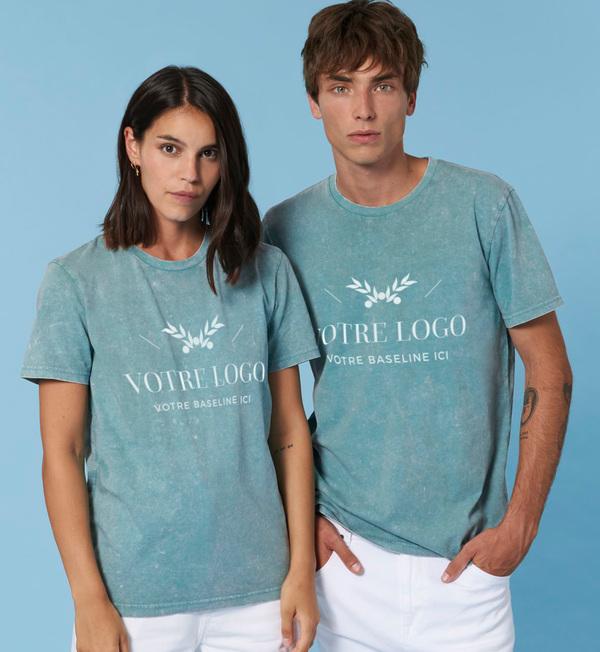 Gefärbtes Stanley Vintage T-Shirt | Unisex Schnitt | Bio-Baumwolle