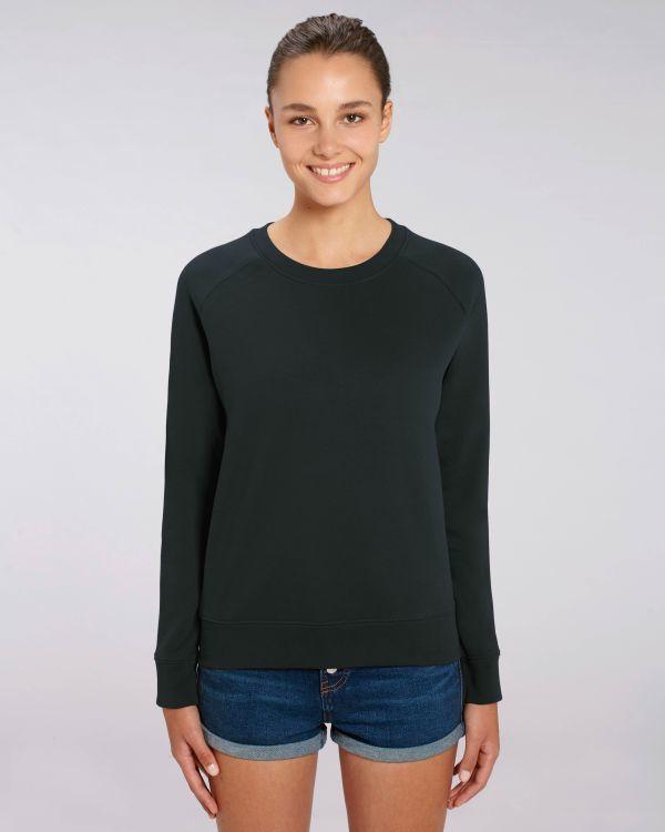 Sweat Femme | 350G Coton Bio Et Polyester Recyclé | Broderie Et Impression