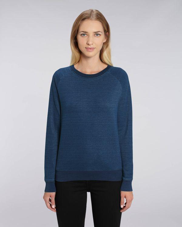 Sweat-Shirt Femme Denim | Brodé Et Imprimé | Stella Tripster Denim