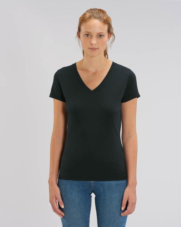 T-Shirt Femme Col V - Stella Evoker | 100 % Coton Bio