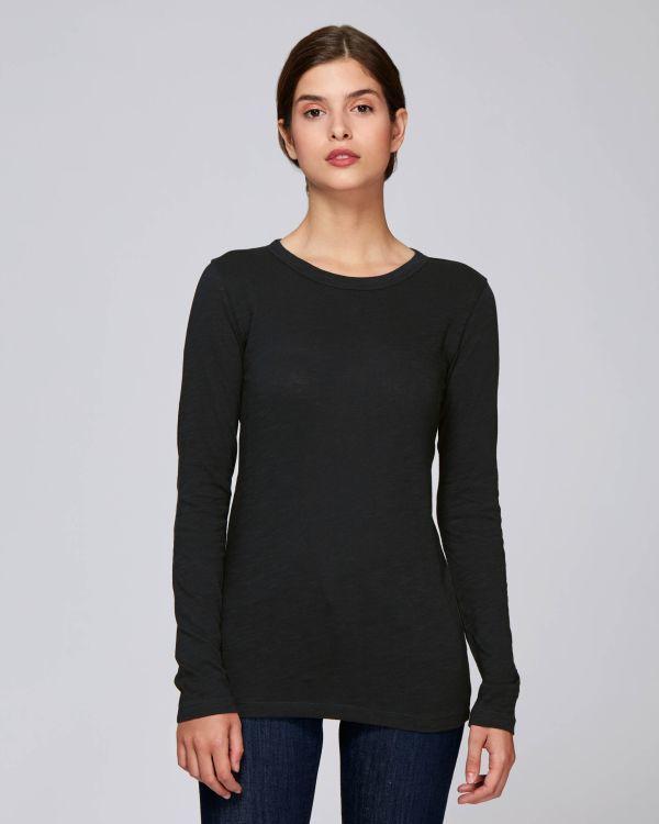 Long Sleeve T-Shirt For Women To Customize In Embroidery And Print On Tunetoo