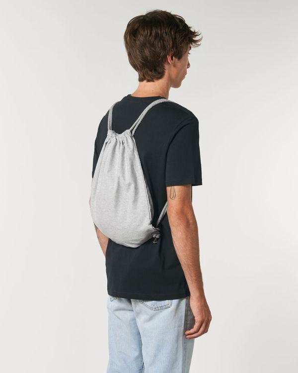 Custom Sports Bag In Organic Cotton And Polyester Stanley Stella Heather Grey