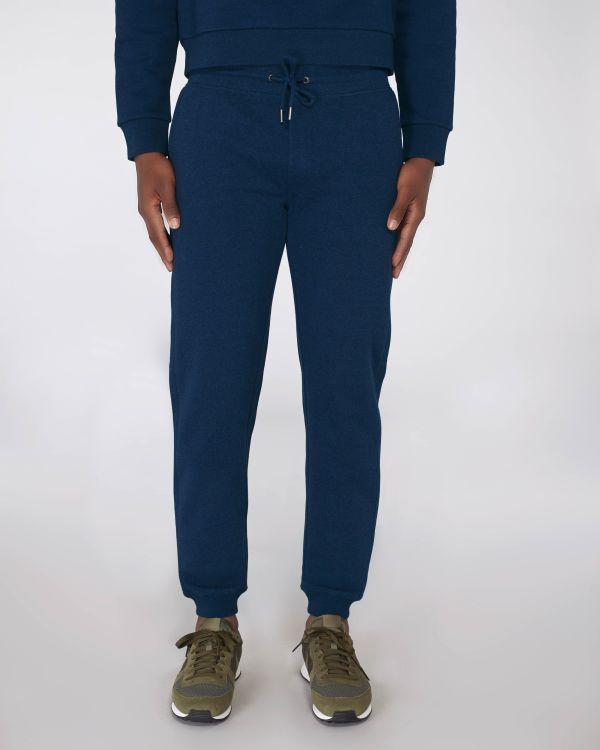 Pantalon De Jogging Homme En Coton Personnalisable Black Heather Blue