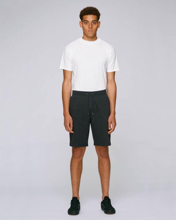 Short Long Homme Style Jogging Personnalisé Avec Vos Designs Et Textes  Black