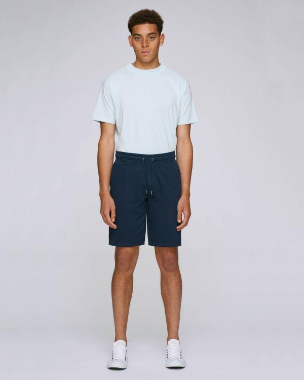 Short Long Homme Style Jogging Personnalisé Avec Vos Designs Et Textes  French Navy