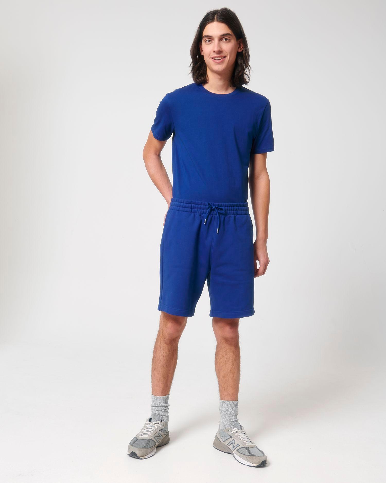 picto Short Jogger Unisexe Stanley Boarder Dry | Personnalisable En Broderie | Worker Blue