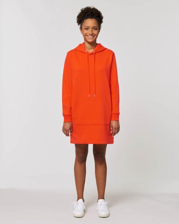 Robe Sweat En Coton Bio | Stella Streeter Tangerine