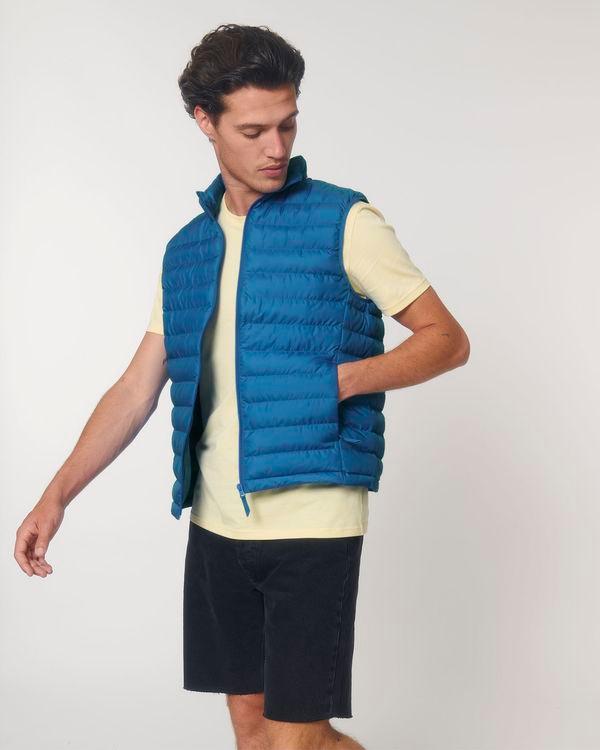 picto Bodywarmer Pour Homme Stanley Climber À Personnaliser En Broderie Royal Blue