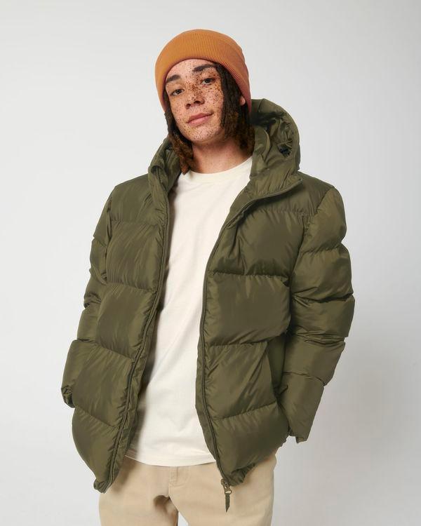 Veste Doudoune Unisexe Oversize Puffer À Personnaliser En Broderie British Khaki