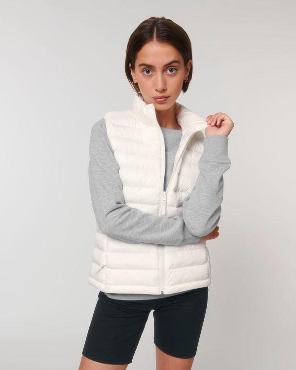 Bodywarmer Matelassé Pour Femme Stella Climber À Personnaliser En Broderie Off White