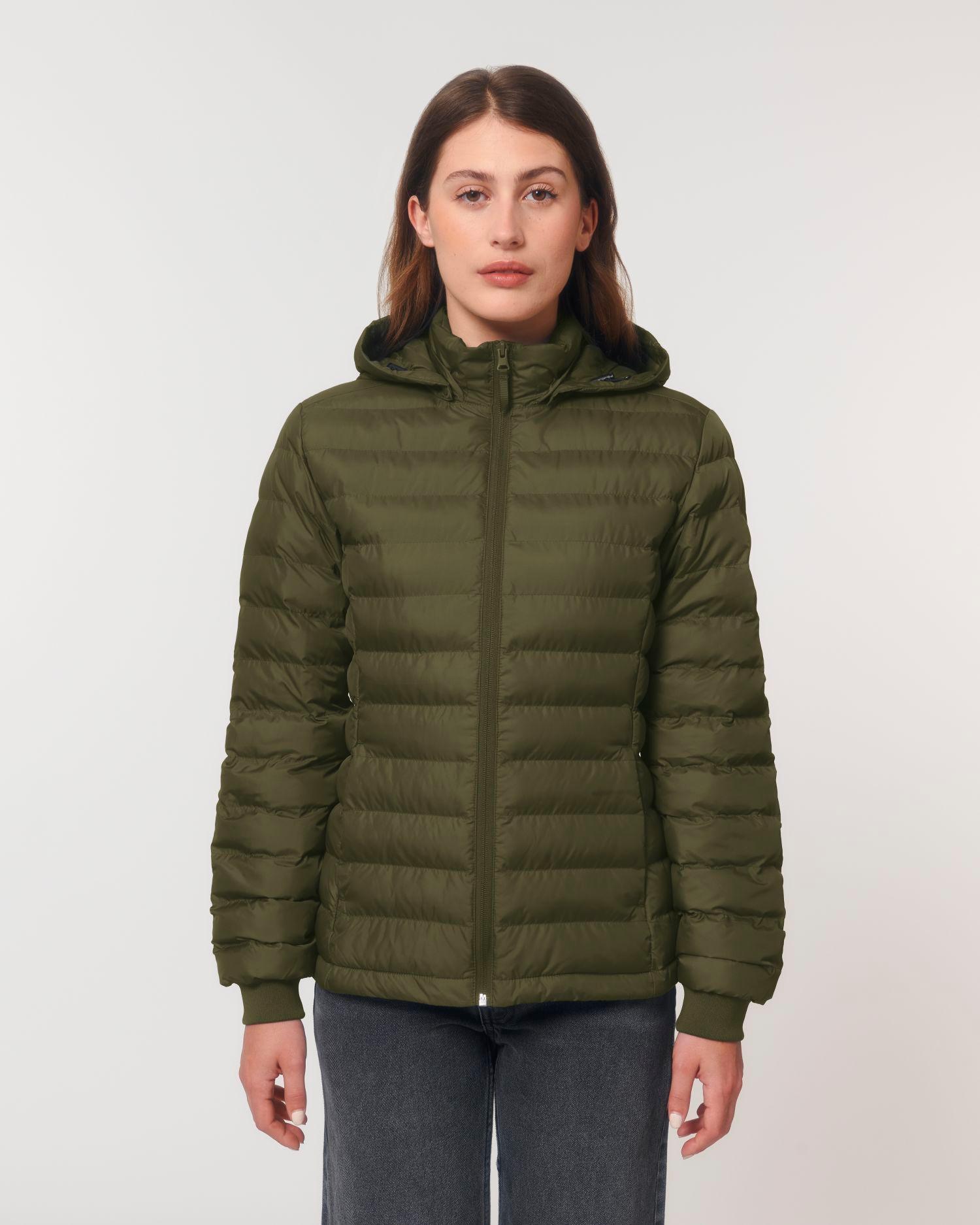 Veste Matelassée Pour Femme Stella Voyager À Personnaliser En Broderie British Khaki