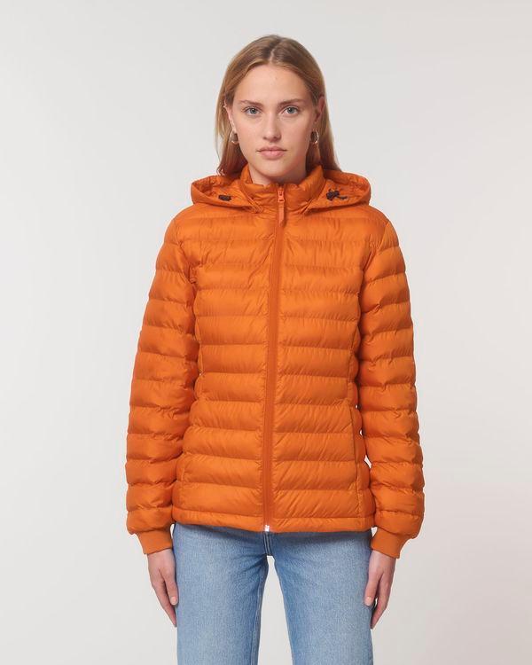 Gepolsterte Damenjacke Stella Voyager Zum Personalisieren Mit Stickerei Flame Orange