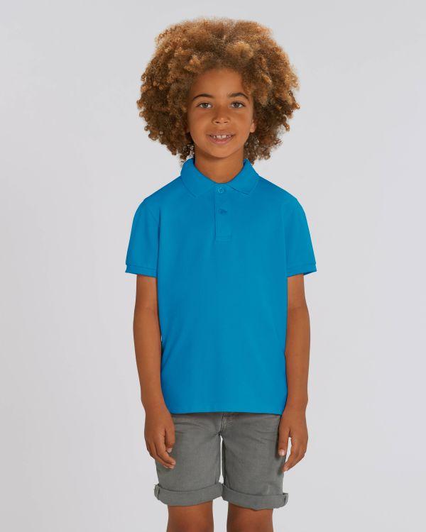 Polo Enfant 100% Coton Bio | Broderie Et Impression  Azur