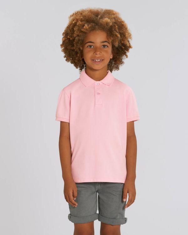 Polo Enfant 100% Coton Bio | Broderie Et Impression  Cotton Pink