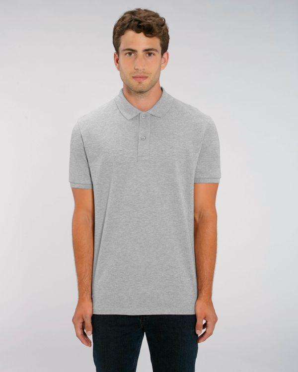 Polo Hombre Algodón Orgánico Stanley Dedicator Heather Grey