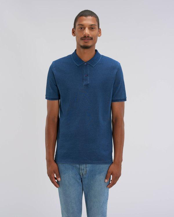 Polo Bleu Denim Homme | 100% Coton Bio | Stanley Dedicator Denim Mid Washed Indigo