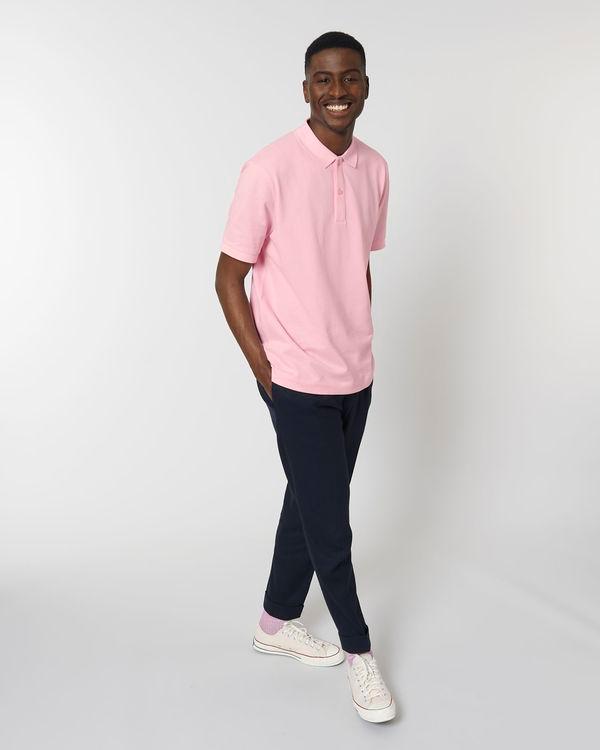 Unisex-Bio-Polo Prepster | Personalisierbar Auf Tunetoo Cotton Pink