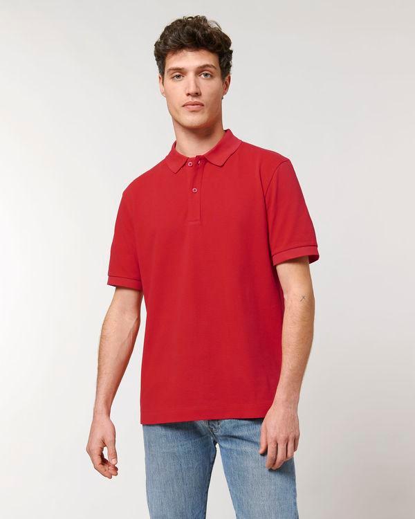 Polo Unisexe Biologique Prepster Personnalisé Sur Tunetoo Red