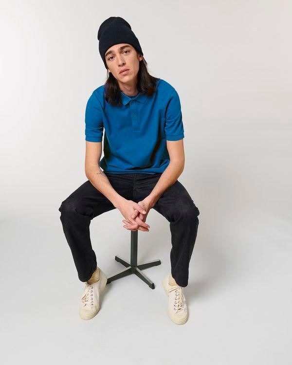 Polo Unisexe Biologique Prepster Personnalisé Sur Tunetoo Royal Blue