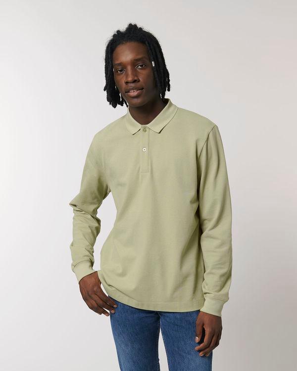 Polo Unisexe Manches Longues Prepster Long Sleeve | 100% Coton Bio | Personnalisable En Broderie Et Flex