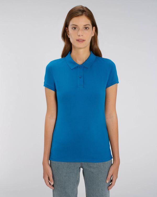 Polo Mujer Algodón Orgánico Stella Devoter Royal Blue