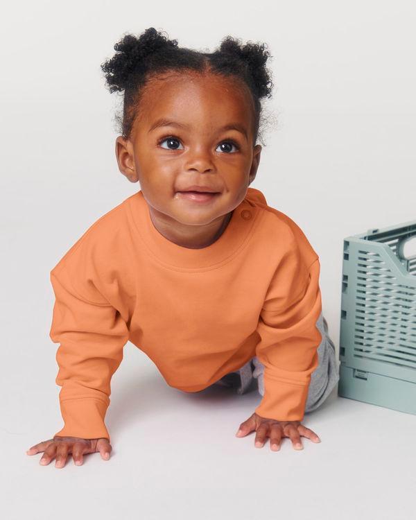 Sweat Shirt À Col Rond Bébé Stanley Stella Baby Changer Volcano Stone