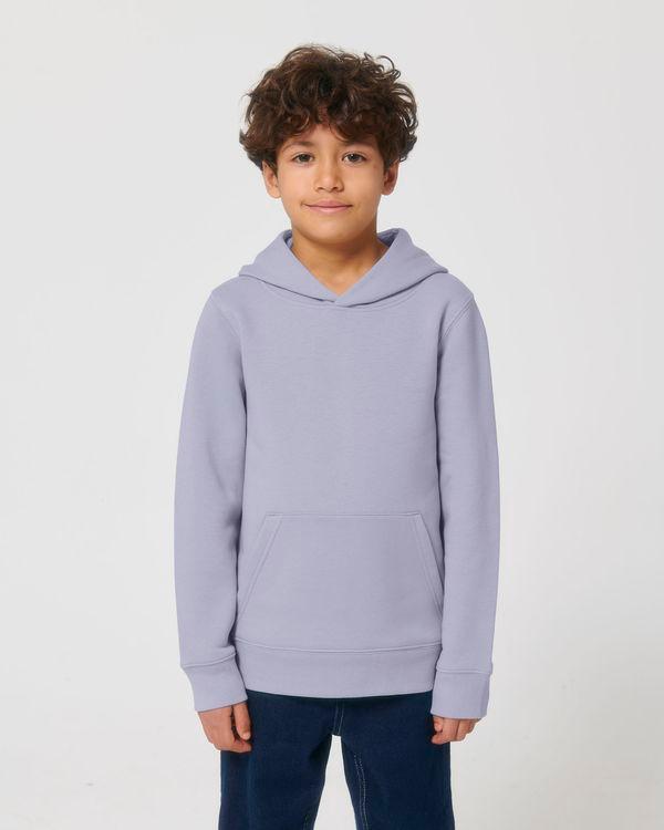 Hoodie Pour Enfant En Coton Bio | Broderie Et Impression | Grammage Lourd Lavender