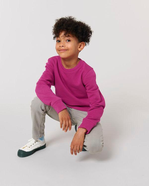 Sweat Enfant | Coupe Normale | 85% Coton Bio | Broderie Et Impression Orchid Flower