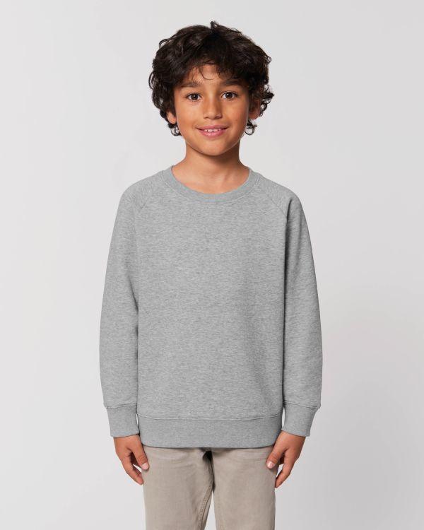 Sweat Col Rond Enfant | Coton Bio - Stanley Mini Scouter Heather Grey