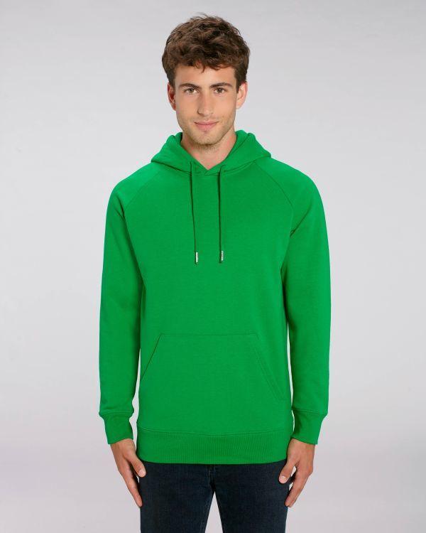Sweat À Capuche Homme | Molleton Non Brossé | Broderie Et Impression Fresh Green
