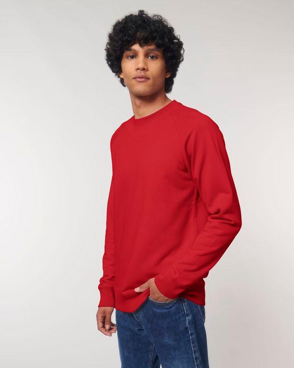 Sweat Col Rond Homme | Broderie Et Impression Red