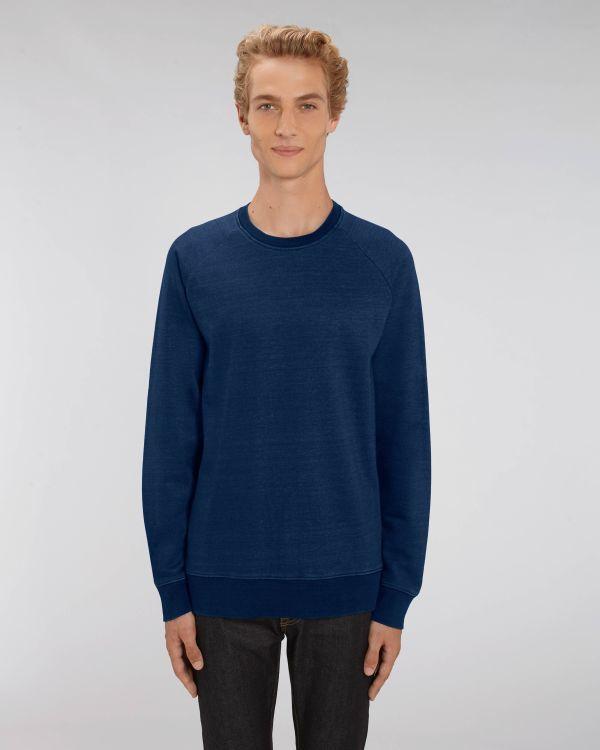 Sweat-Shirt Homme Denim | Brodé Et Imprimé | Stanley Stroller Denim Dark Washed Indigo