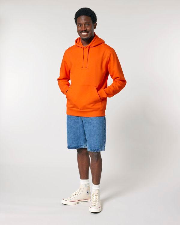 picto Sweatshirt À Capuche Unisexe Stanley Stella Drummer 2.0 Personnalisable Bright Orange