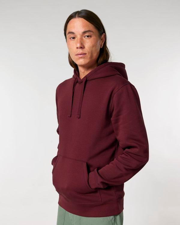 picto Sweatshirt À Capuche Unisexe Stanley Stella Drummer 2.0 Personnalisable Burgundy