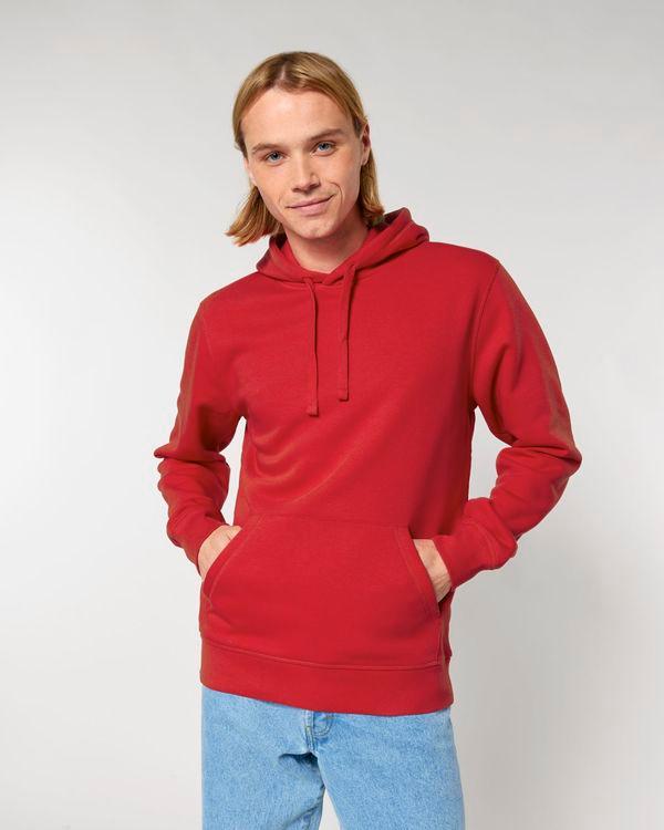 picto Sweatshirt À Capuche Unisexe Stanley Stella Drummer 2.0 Personnalisable Red