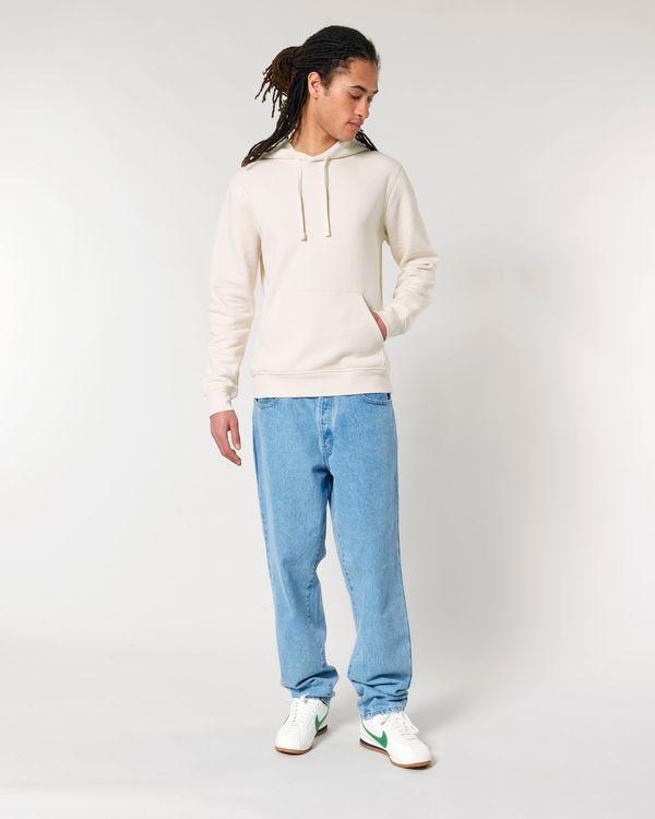 picto Sweatshirt À Capuche Unisexe Stanley Stella Drummer 2.0 Personnalisable Vintage White