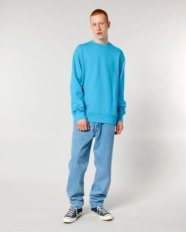 Sweatshirt Col Rond Unisexe Changer 2.0 Aqua Blue