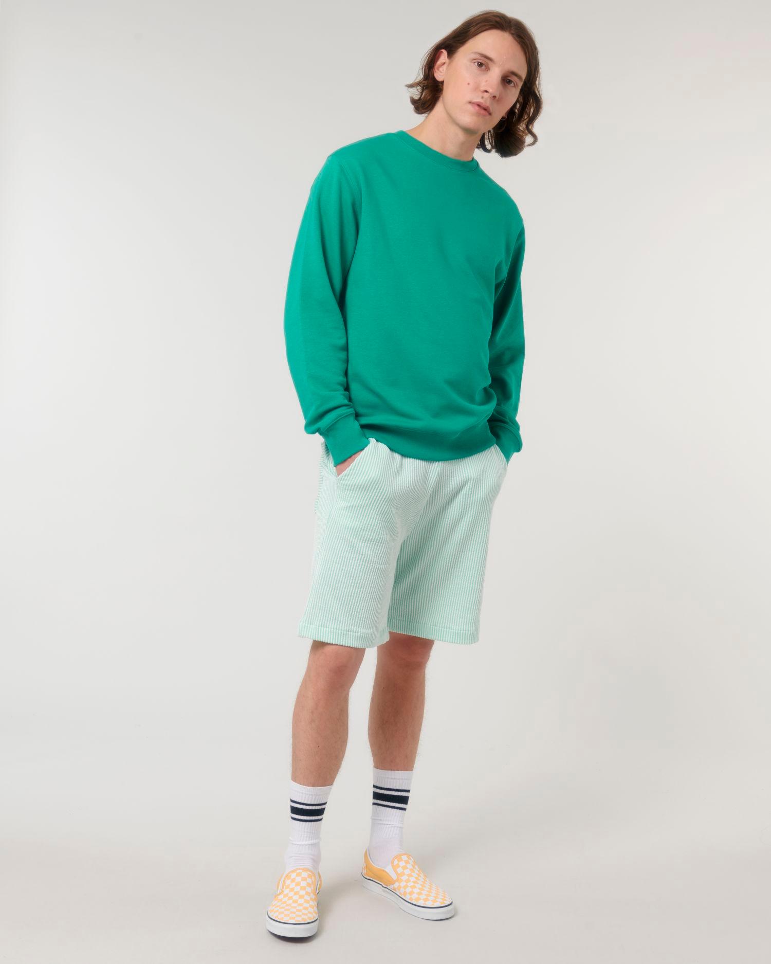 picto Sweatshirt Col Rond Unisexe Doublure Terry Stanley Stella Matcher Go Green