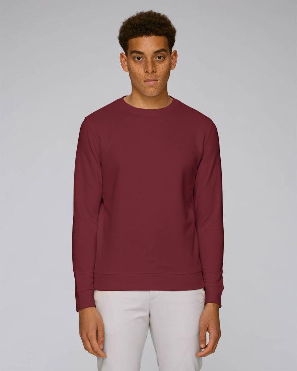 Customizable Unisex Sweatshirt | Organic Cotton Burgundy