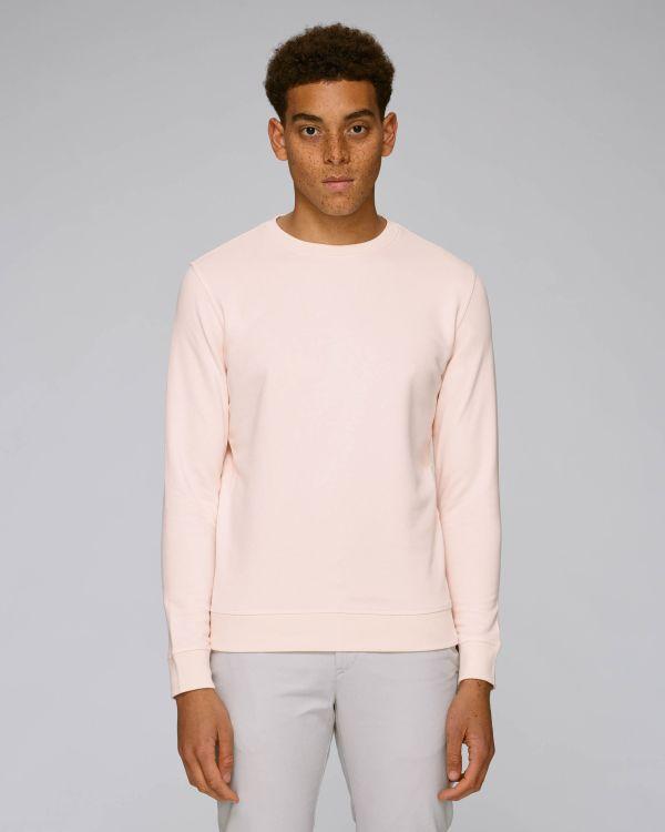 Customizable Unisex Sweatshirt | Organic Cotton Candy Pink