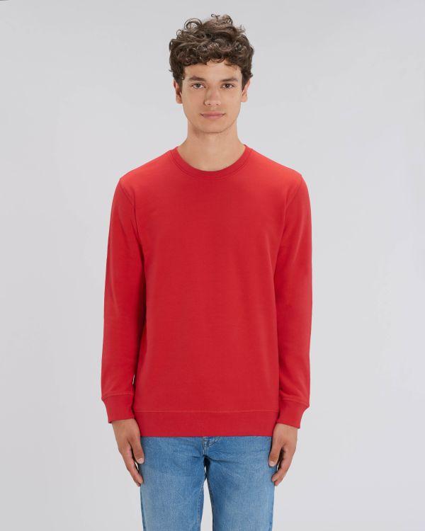 Customizable Unisex Sweatshirt | Organic Cotton Red