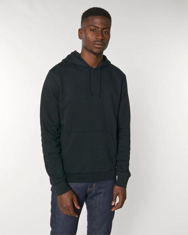 Sweat-Shirt À Capuche Unisexe | Stanley Drummer | Broderie Et Impression  Black