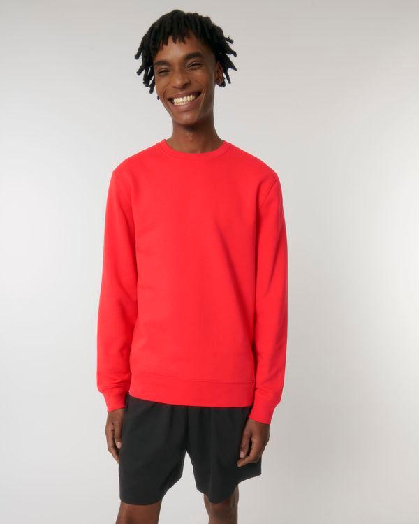 Basic Unisex-Sweatshirt | Weicher Und Flauschiger Angerauter Molton | Stanley Stella Deck Chair Red