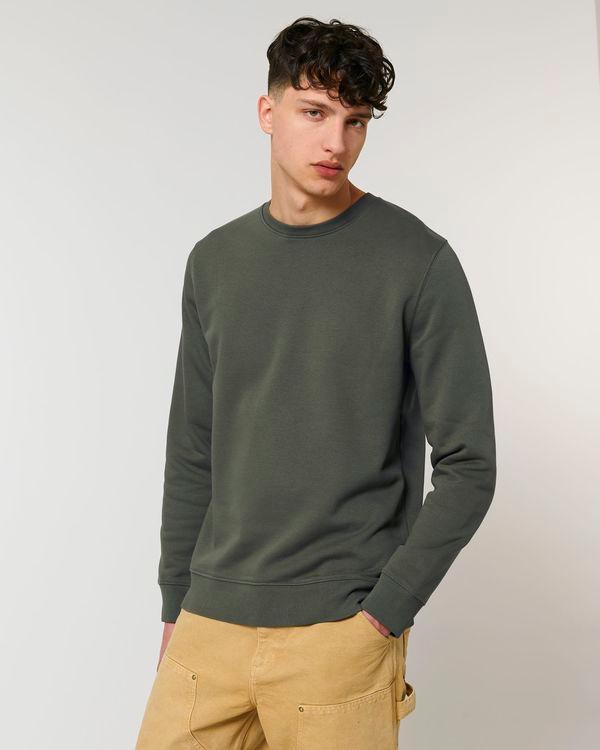 Basic Unisex-Sweatshirt | Weicher Und Flauschiger Angerauter Molton | Stanley Stella Khaki