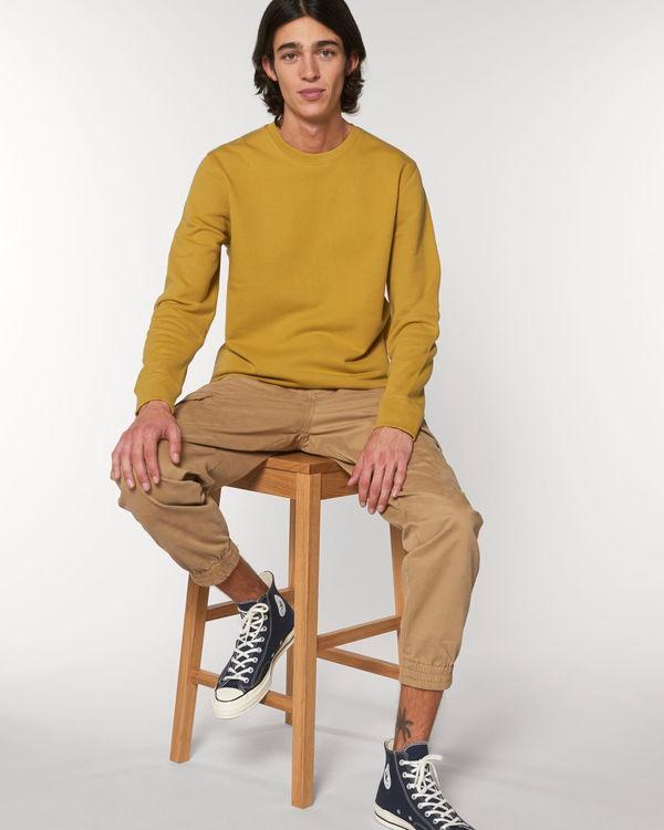 Basic Unisex-Sweatshirt | Weicher Und Flauschiger Angerauter Molton | Stanley Stella Ochre