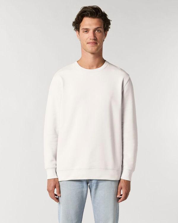 Basic Unisex-Sweatshirt | Weicher Und Flauschiger Angerauter Molton | Stanley Stella Off White