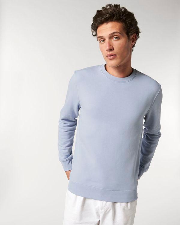 Basic Unisex-Sweatshirt | Weicher Und Flauschiger Angerauter Molton | Stanley Stella Serene Blue